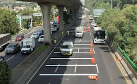 Instalan reductores de velocidad en Periférico Norte; provocan tráfico