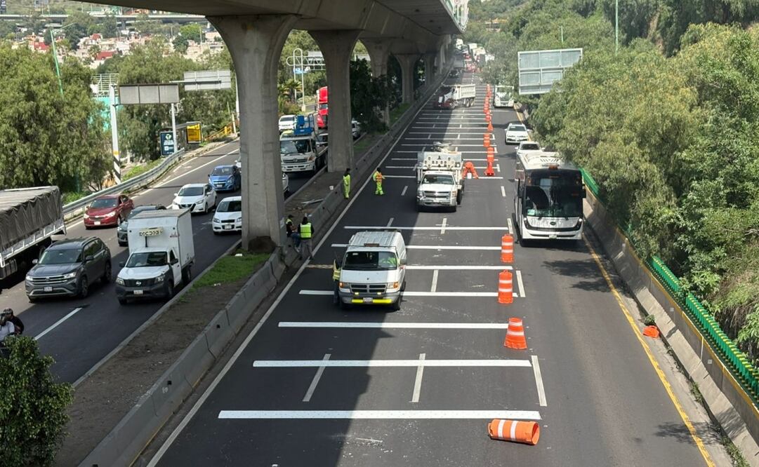 instalan reductores de velocidad en Periférico. Foto: especial