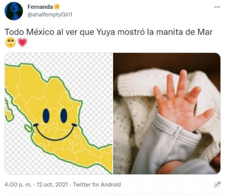 "Mar ya está en la Tierra": Esta es la primera foto del bebé de Yuya y Siddhartha
