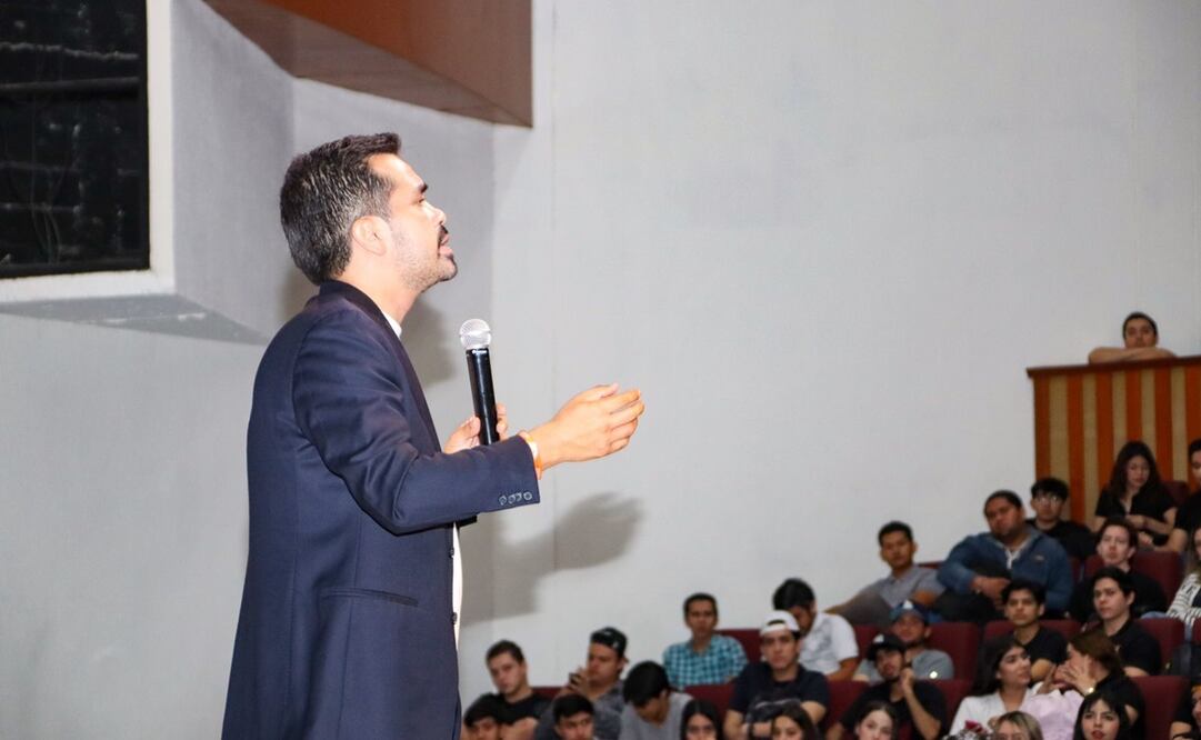 Álvarez Máynez externó que la vieja clase política vive en una especie de esfera que da la sensación que son “extraterrestres”. Foto: Javier Cabrera Martínez - EL UNIVERSAL