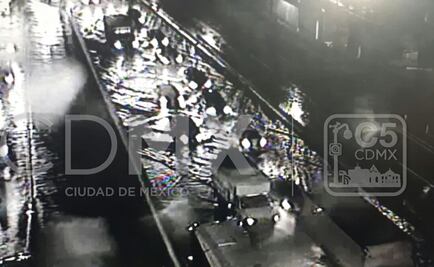 Suman 8 encharcamientos por lluvias en CDMX