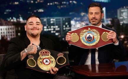 Andy Ruiz Jr. asiste al programa de Jimmy Kimmel 