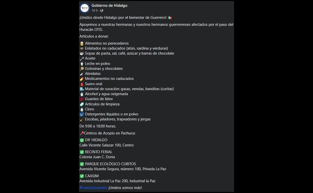 Foto: Gobierno de Hidalgo