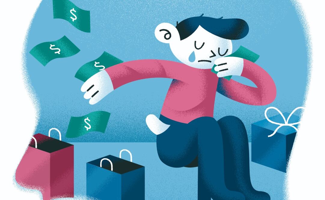 Que tus emociones no vacíen tu cartera. Ilustración de Iván Vargas