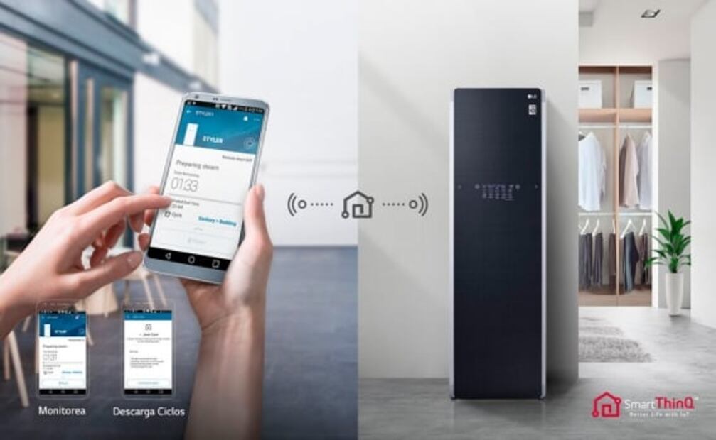 LG Styler, el electrodoméstico que desinfecta la ropa 