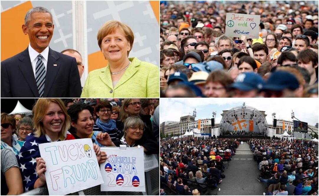 Obama es recibido como estrella de rock en Berlín 