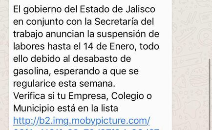 Gobierno de Jalisco desmiente suspensión de labores por desabasto de gasolina