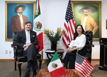 Laura Rojas se reúne con embajadores de EU y Japón