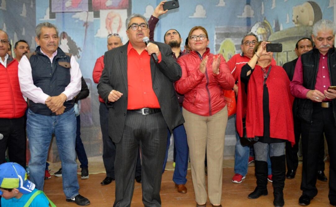 Armando Bautista, candidato de la Planilla Roja, para la presidencia del SUTGCDMX.Foto: Especial