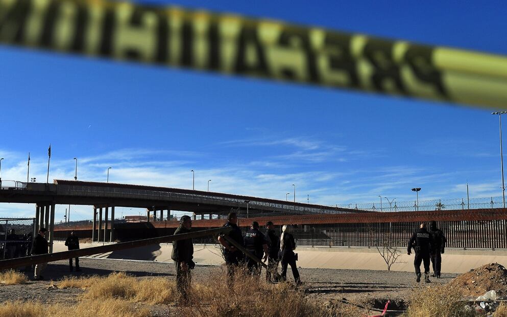 Integrantes de Guardia Nacional participan en el operativo ‘Operación Frontera Norte’ en las inmediaciones del Río Bravo en Ciudad Juárez, el 24 de febrero de 2025. Foto: EFE