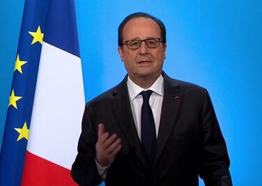 Hollande dice que no presentará su reelección en 2017