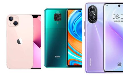 iPhone 13 vs Xiaomi Redmi Note 9 vs Huawei nova 8, ¿cuál te recomendamos?    