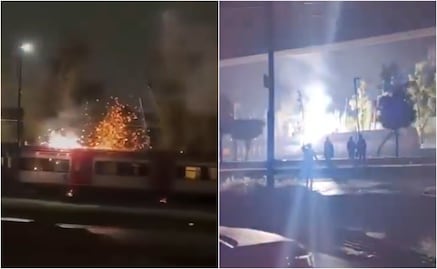 Así se vio el cortocircuito en el Tren Suburbano; video muestra magnitud del incidente 