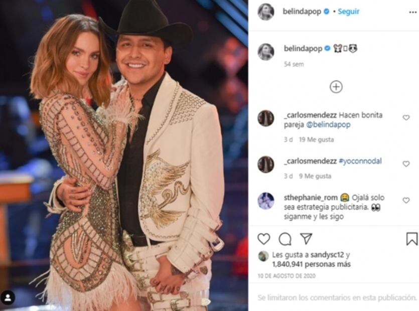 Esto es lo que dice un experto sobre la pareja del momento Belinda-Nodal