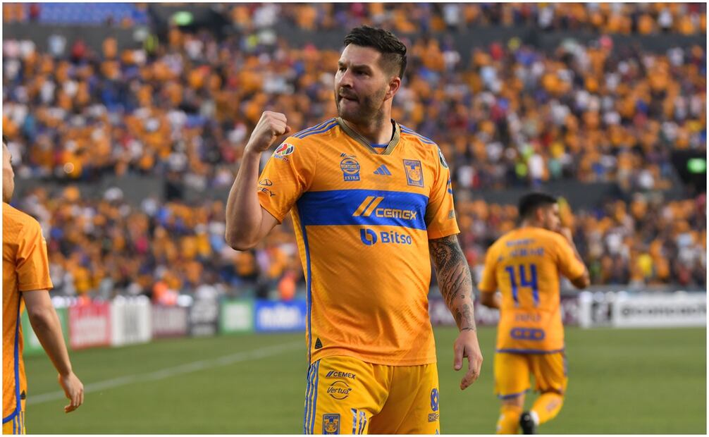 André-Pierre Gignac festejando el gol de Tigres contra Columbus / FOTO: Imago7