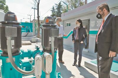 Sacmex entrega dos plantas potabilizadoras