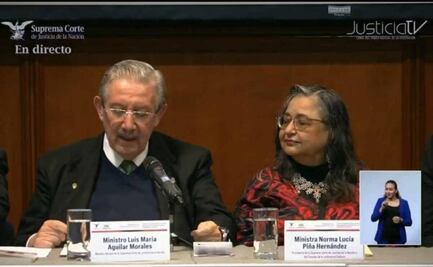 VIDEO: Corte despide al ministro Luis María Aguilar; "estoy muy satisfecho", asegura tras 15 años de servicio