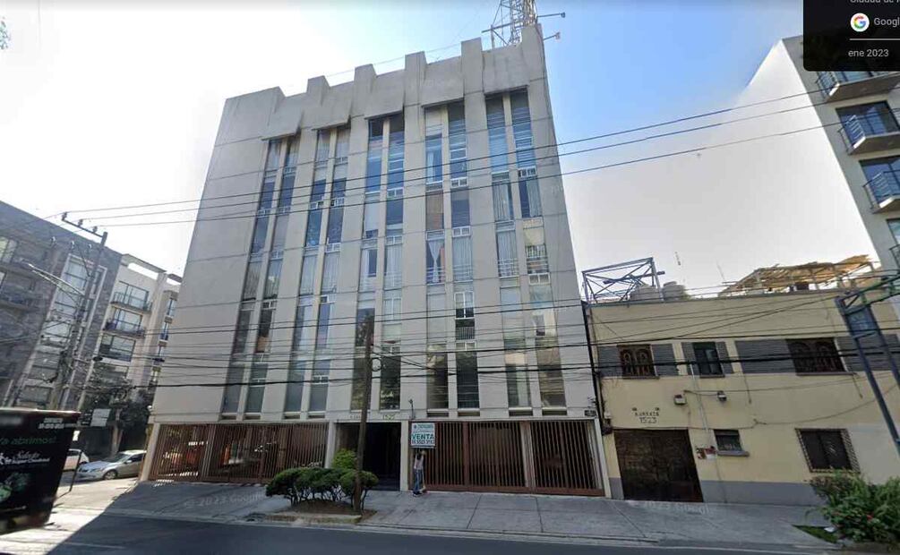Edificio en donde se registró la golpiza contra una mujer Foto: Google maps