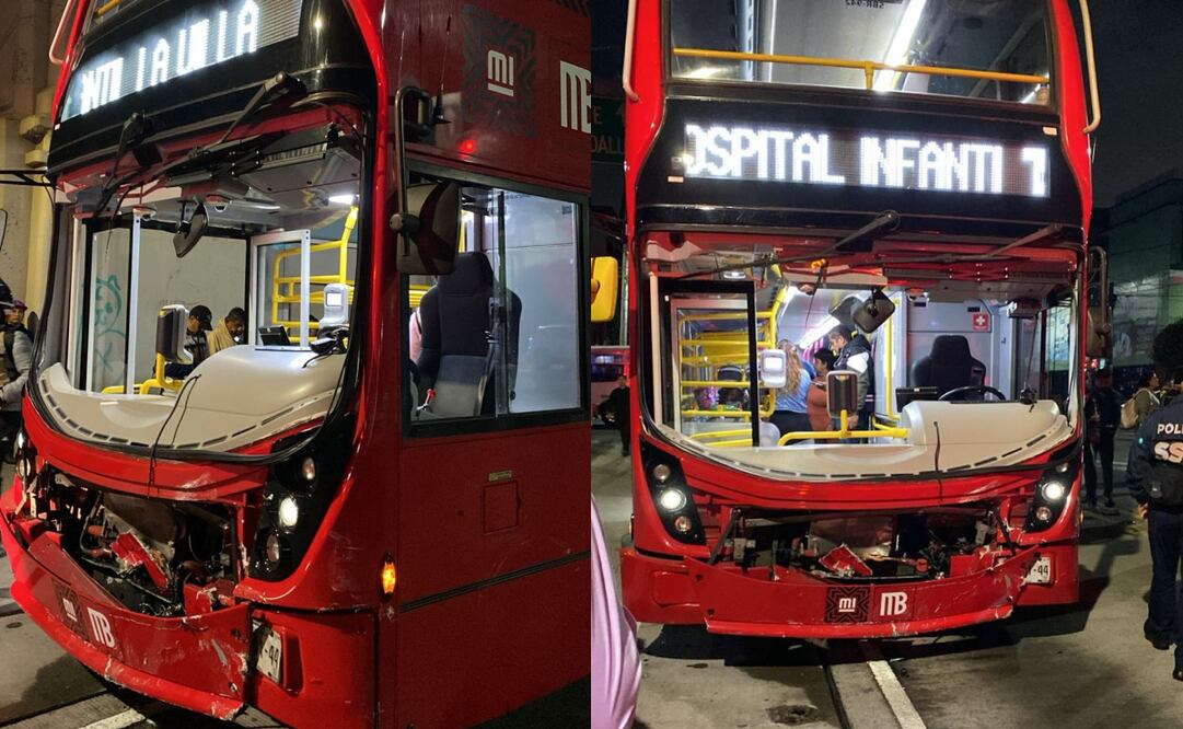 Una unidad del Metrobús de la Línea 7 se vio involucrada la tarde de este martes en un accidente vial.
Fotos: Leonor Flores
