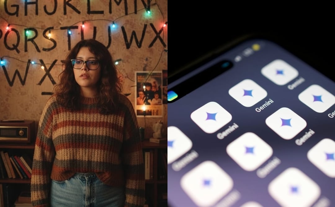 Cómo convertir tu foto al estilo Stranger Things con Gemini. Imagen: captura de pantalla