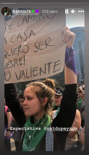 Natasha Dupeyrón alza la voz por el aborto legal
