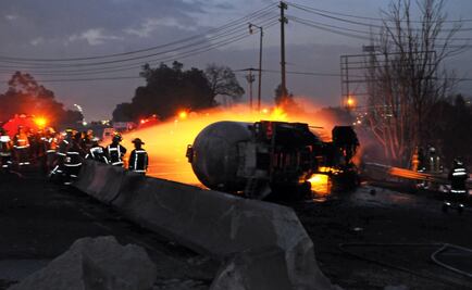 Muy delicados, 3 heridos por explosión de pipa en Edomex