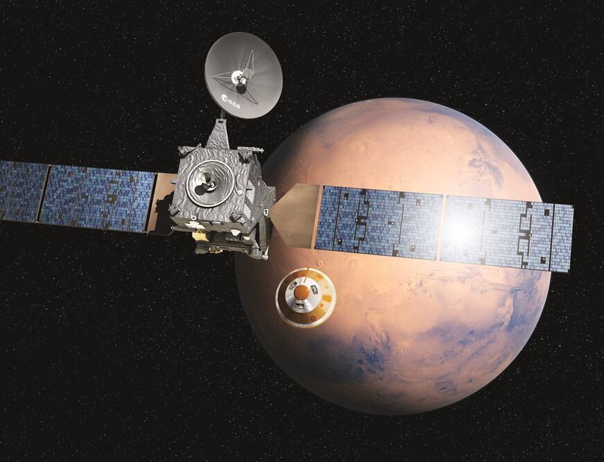 Interpretación artística de ExoMars. Foto: ESA, archivo 