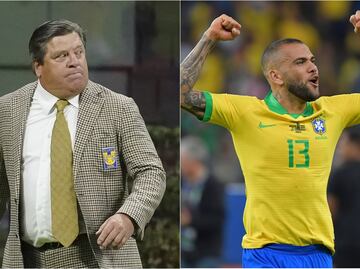 Miguel Herrera "le hace el feo" a Dani Alves