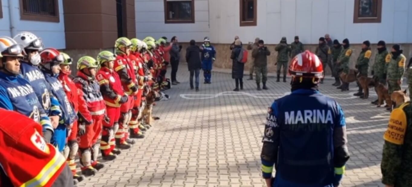Balam, Orly y todos los perros rescatistas despiden a Proteo en Turquía