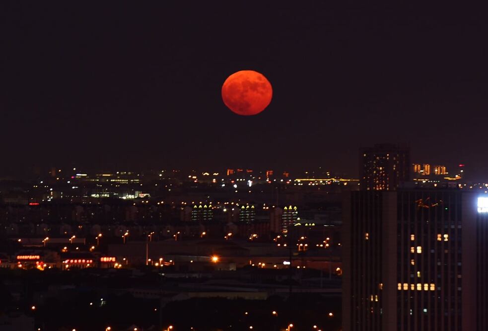 Luna llena. Foto: Xinhua/Huan Yueliang, archivo