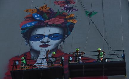 Frida Kahlo protagoniza mural de Fin DAC en Guadalajara