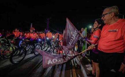 Sinaloa arranca "Rodada Naranja" contra la violencia de género; participaron mil 300 ciclistas