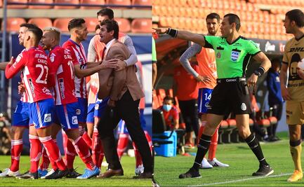 Así explotó la banca del Atlético de San Luis tras polémicos goles anulados vs Pumas