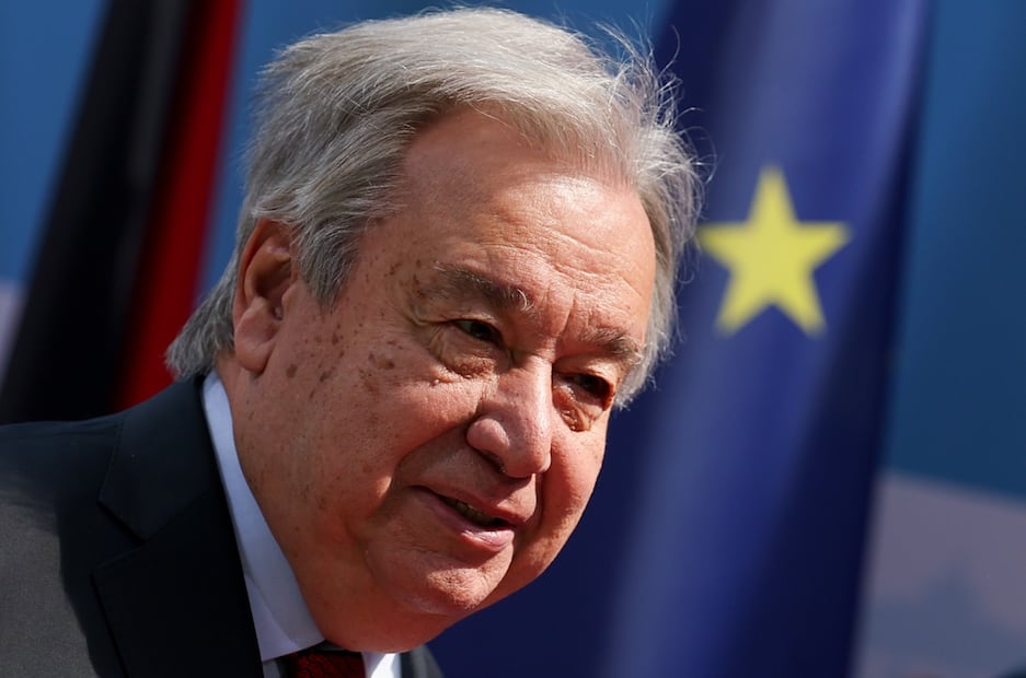 Fotografía de archivo del 13 de mayo de 2025 del secretario general de la ONU, António Guterres, en Berlin (Alemania). 
Foto: EFE / Filip Singer, archivo