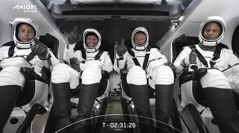 Sanos y salvos. Tripulantes de "Ax-1" vuelven a la Tierra, tras visitar la EEI