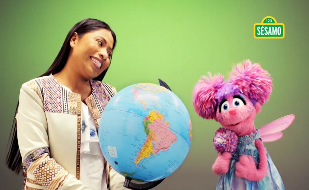 Yalitza Aparicio and Abby Cadabby - Photo: Still taken from the video