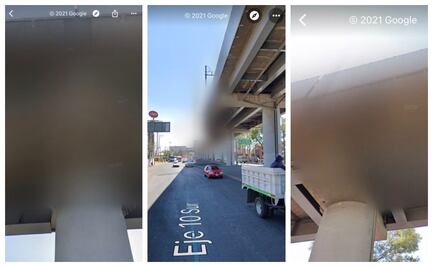 Google: por error técnico se difuminó la zona donde se desplomó el metro