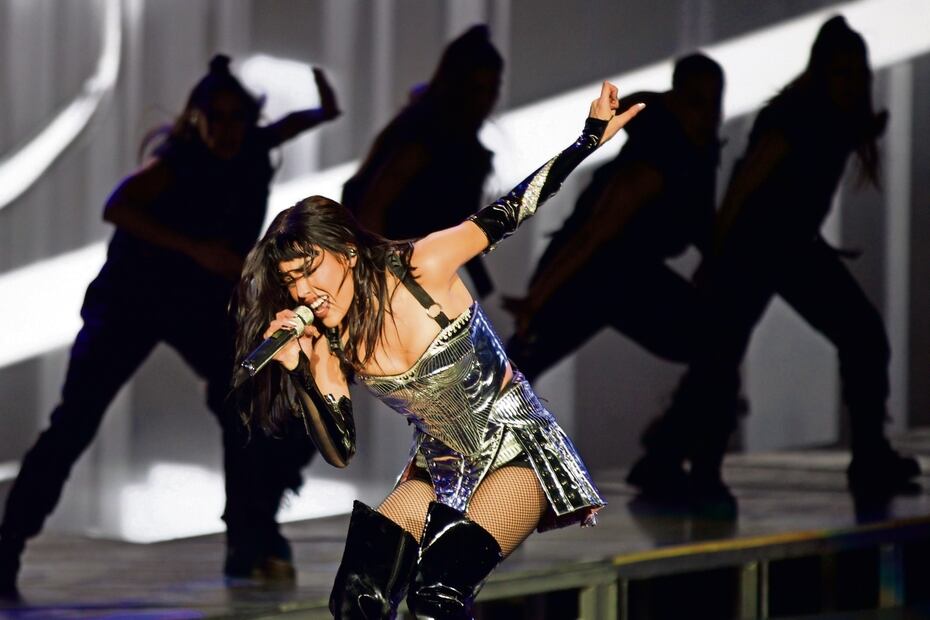 Becky G homenajeó a Selena en su presentación en el Tecate Emblema. Foto: Fernanda Rojas / EL UNIVERSAL