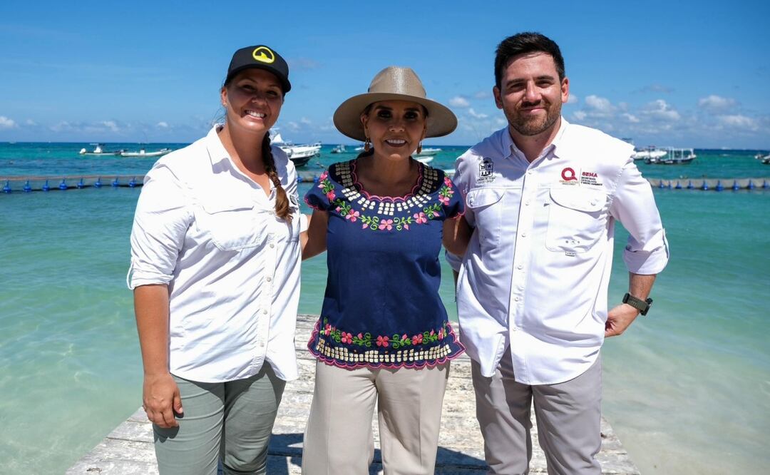 Tiburones, guardianes del océano; Mara Lezama y activistas promueven su conservación en Quintana Roo. Foto: Especial