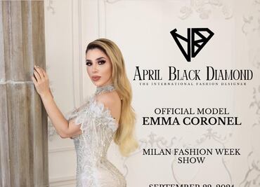 Emma Coronel llegará a la Fashion Week de Milán; modelará colección de famosa diseñadora