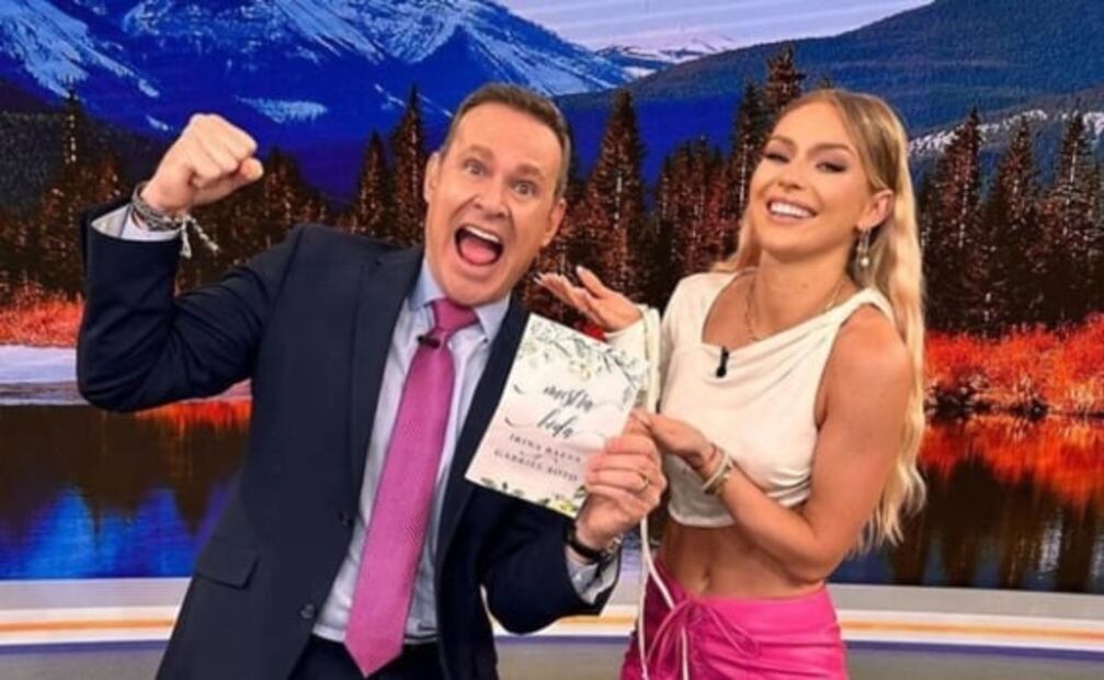 Mientras Irina Baeva muestra la invitación de su boda, captan huida de Gabriel Soto