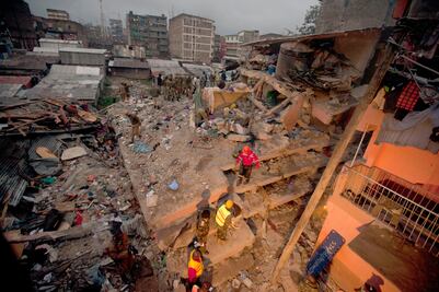 Derrumbe de edificio en Nairobi deja al menos ocho muertos y decenas de heridos