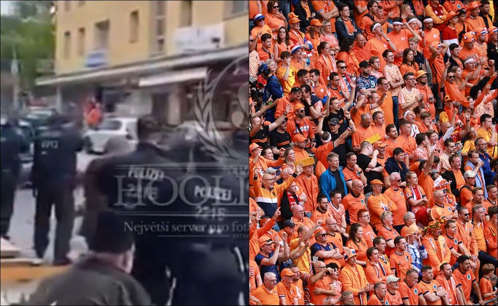 Hombre abatido previo al duelo de la Euro entre Polonia y Países Bajos - Fotos: Captura de pantalla y EFE