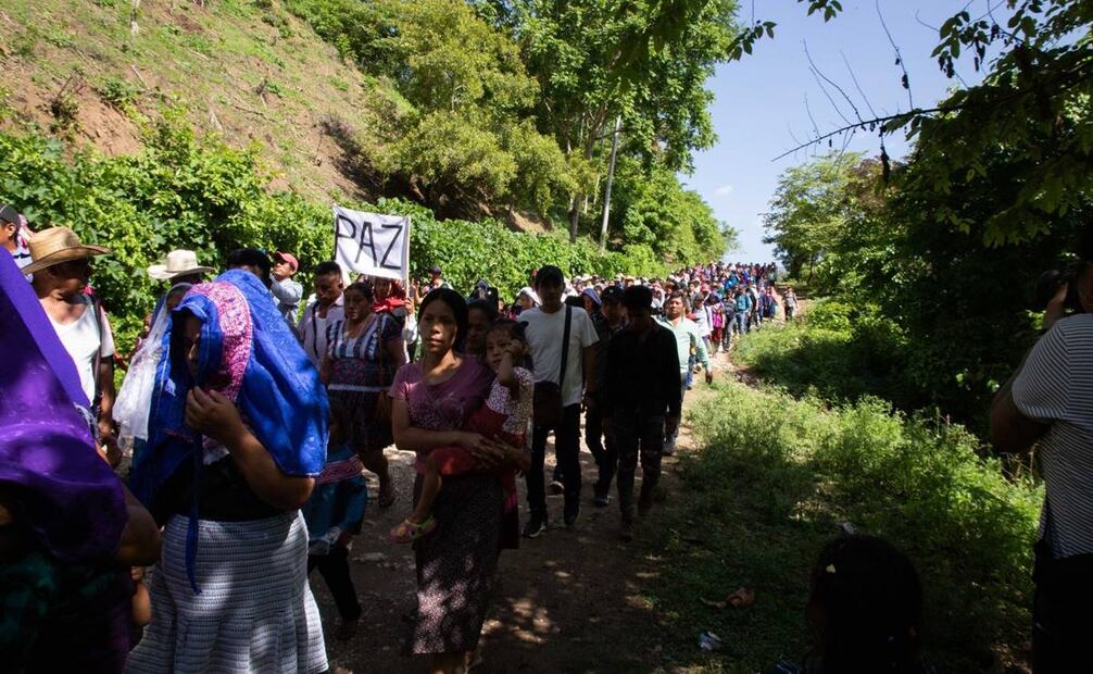 Peregrinación por "La memoria, justicia y verdad para Simón Pedro" en Chiapas. Foto: Archivo / Cuartoscuro