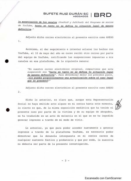 Abogado de YosStop afirma que le negaron el derecho a defenderse