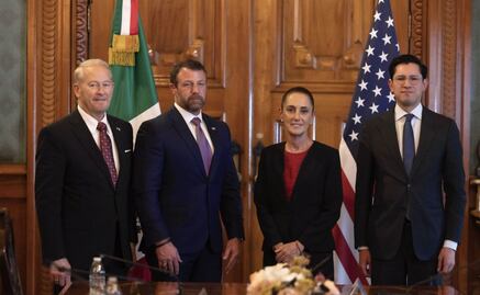 Sheinbaum recibe en Palacio Nacional a Secretario del Departamento de Seguridad Interior de EU; acuerdan continuar colaboración