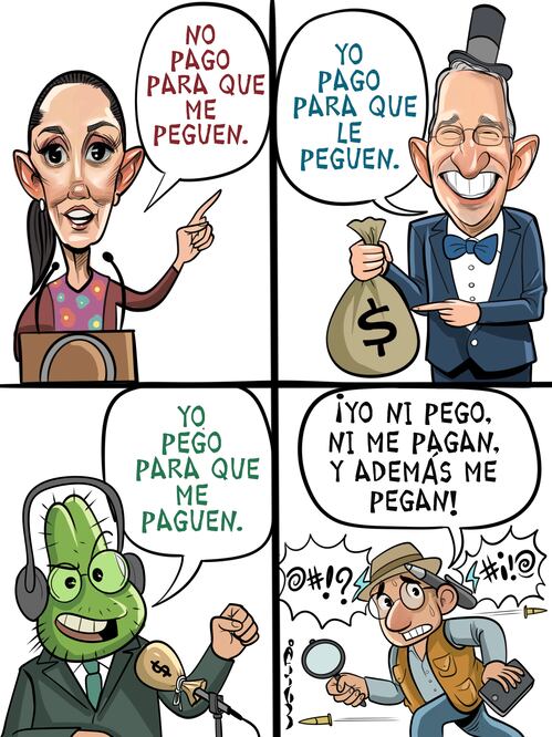 Herencia sexenal. Cartón de KEMCHS