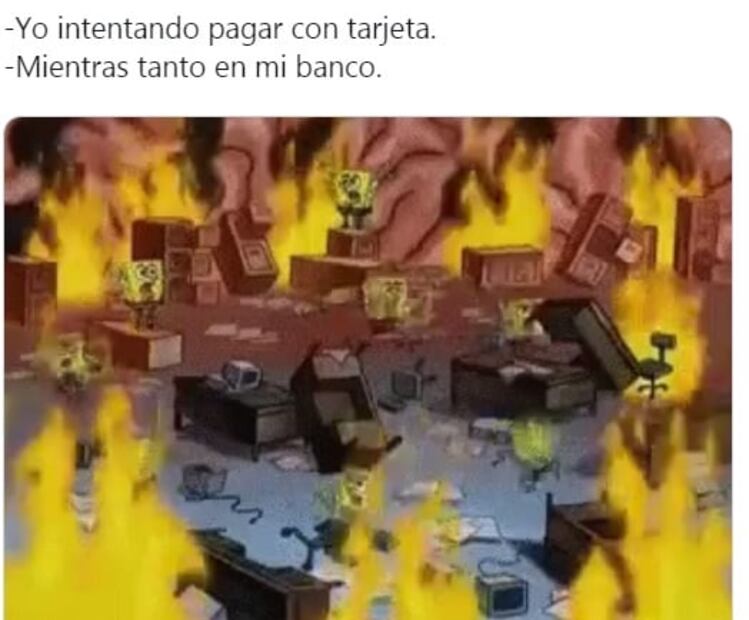 Llegan los memes tras la falla en el sistema de pago con tarjetas
