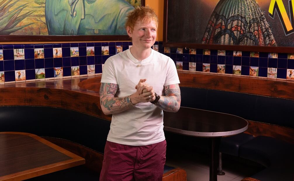 Ed Sheeran se presentó esta tarde en el Salón Tenampa de la Plaza Garibaldi. Foto: @marksurridge