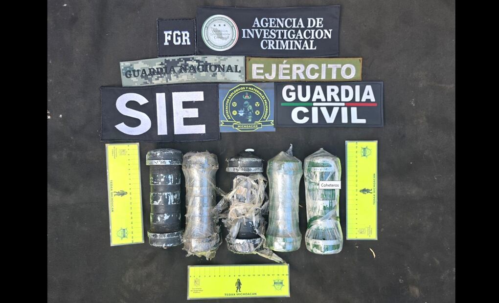 Grupos criminales en Michoacán reclutan coheteros o artesanos en pirotecnia para fabricar explosivos que usan como minas terrestres y en drones. Foto: especial